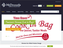 Tablet Screenshot of mcdonnells.ie